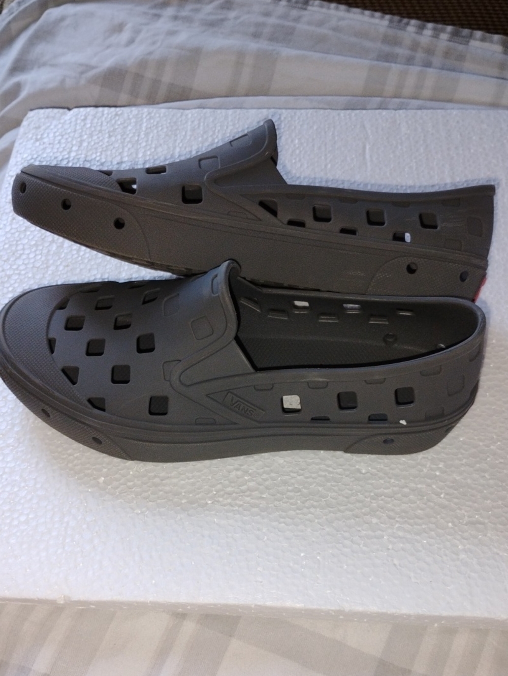 Unisex Vans Slip-On, Water Shoe Style Loafers in Charcoal Gray/ Light Weight